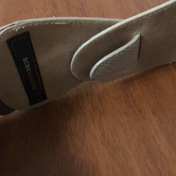 BCBG Belt, ivory/taupe, size S/M - Picture 2 of 3